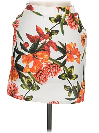 Pre-owned Prettylittlething Casual Skirt In Orange