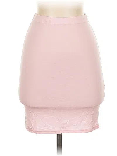 Pre-owned Prettylittlething Casual Skirt In Pink