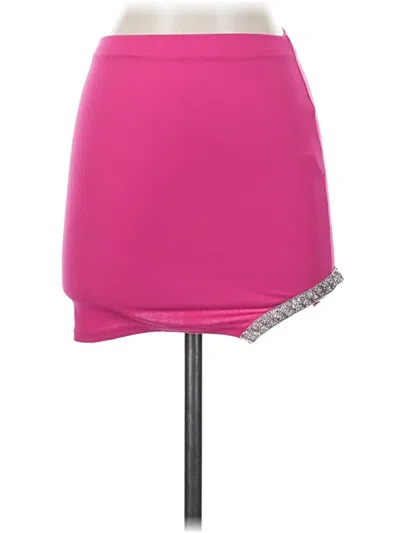 Pre-owned Prettylittlething Casual Skirt In Pink