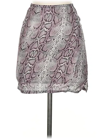 Pre-owned Prettylittlething Casual Skirt In Purple