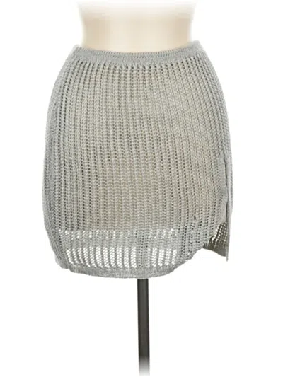 Pre-owned Prettylittlething Casual Skirt In Silver