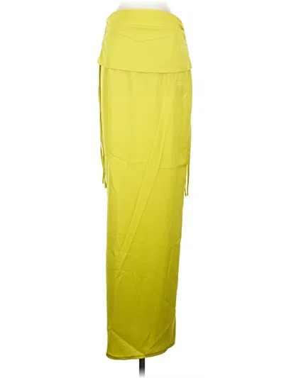 Pre-owned Prettylittlething Casual Skirt In Yellow