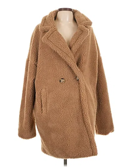 Prettylittlething Coat In Brown