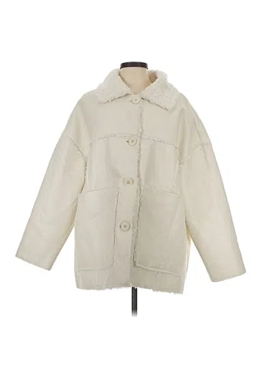 Pre-owned Prettylittlething Coat In White