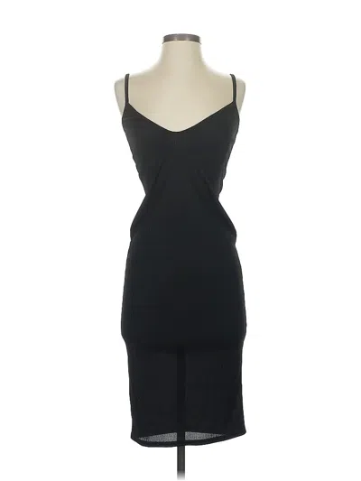 Pre-owned Prettylittlething Cocktail Dress In Black