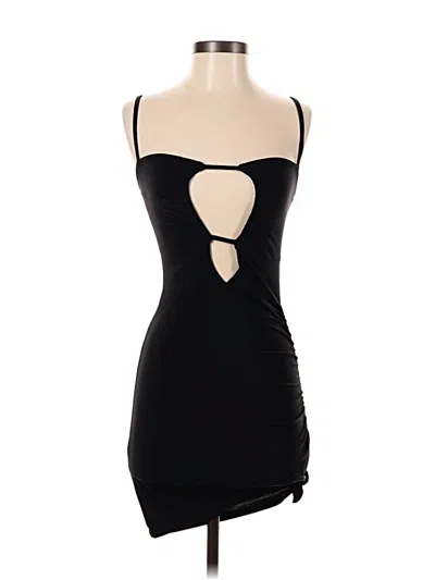 Pre-owned Prettylittlething Cocktail Dress In Black