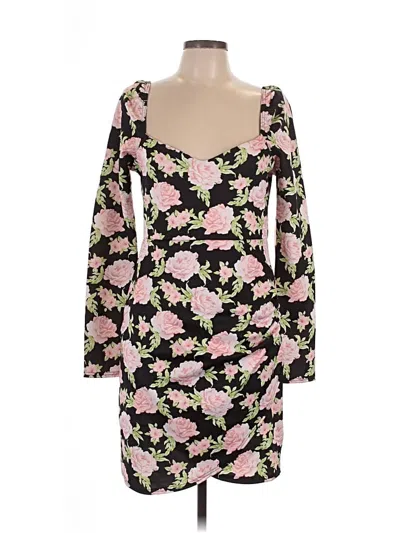 Pre-owned Prettylittlething Cocktail Dress In Black