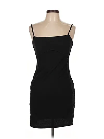 Pre-owned Prettylittlething Cocktail Dress In Black