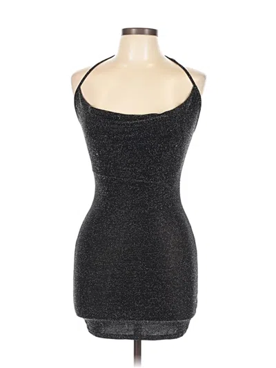Pre-owned Prettylittlething Cocktail Dress In Black