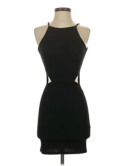 Pre-owned Prettylittlething Cocktail Dress In Black