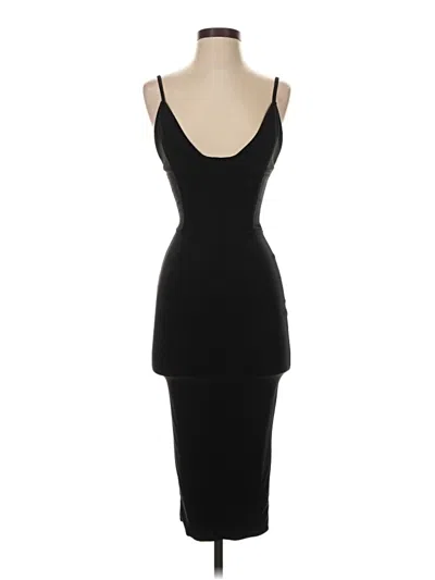 Pre-owned Prettylittlething Cocktail Dress In Black
