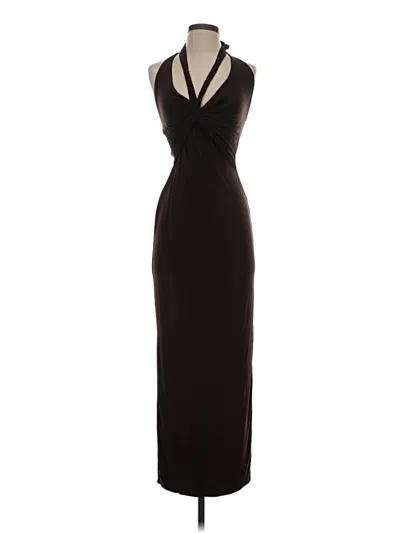 Pre-owned Prettylittlething Cocktail Dress In Black