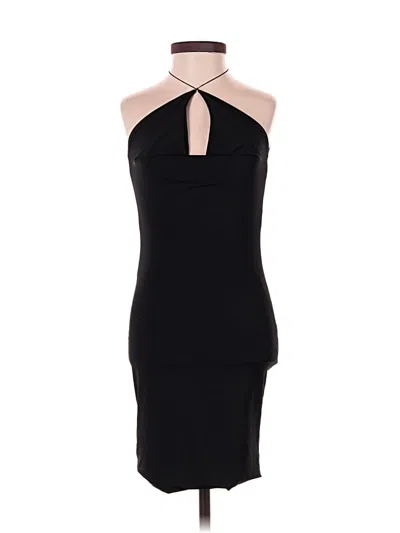 Pre-owned Prettylittlething Cocktail Dress In Black