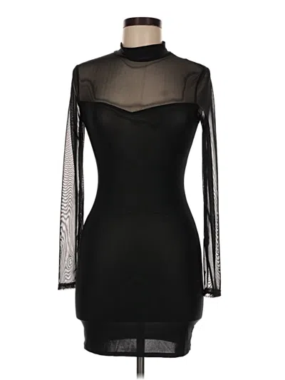 Pre-owned Prettylittlething Cocktail Dress In Black