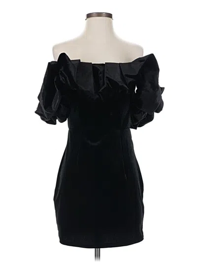 Pre-owned Prettylittlething Cocktail Dress In Black
