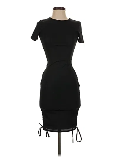 Pre-owned Prettylittlething Cocktail Dress In Black