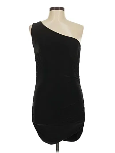 Pre-owned Prettylittlething Cocktail Dress In Black