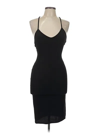 Pre-owned Prettylittlething Cocktail Dress In Black