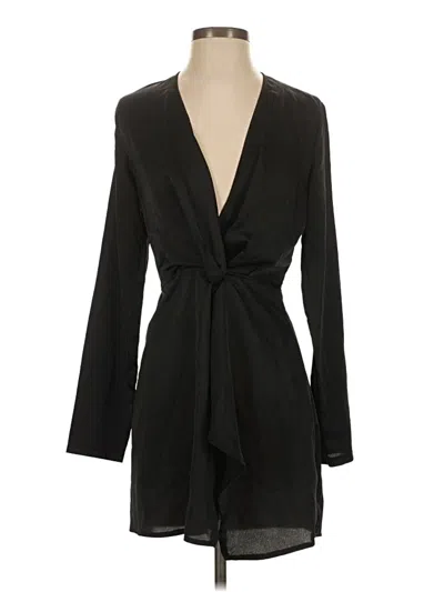 Pre-owned Prettylittlething Cocktail Dress In Black