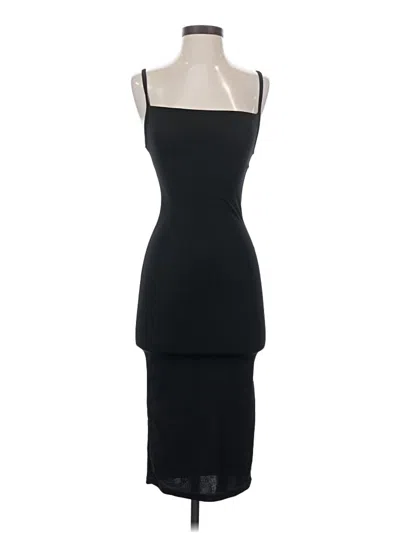 Pre-owned Prettylittlething Cocktail Dress In Black