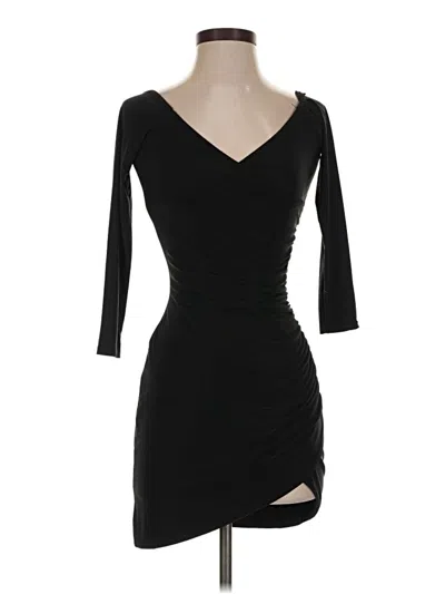 Pre-owned Prettylittlething Cocktail Dress In Black