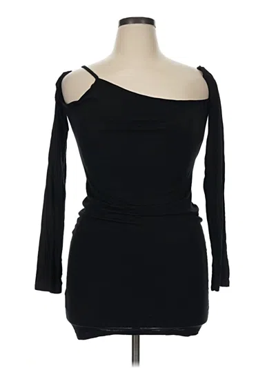 Pre-owned Prettylittlething Cocktail Dress In Black