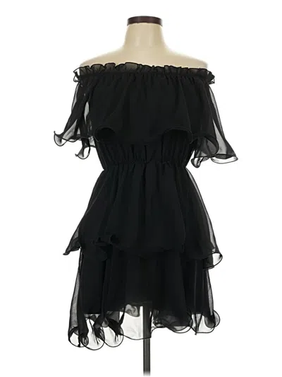 Pre-owned Prettylittlething Cocktail Dress In Black