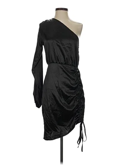 Pre-owned Prettylittlething Cocktail Dress In Black