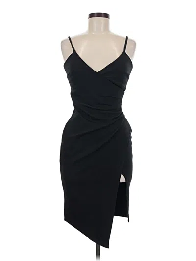 Pre-owned Prettylittlething Cocktail Dress In Black