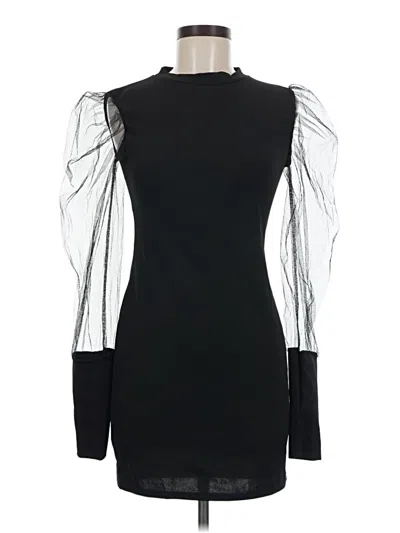 Pre-owned Prettylittlething Cocktail Dress In Black