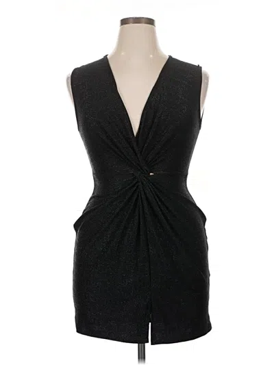 Pre-owned Prettylittlething Cocktail Dress In Black