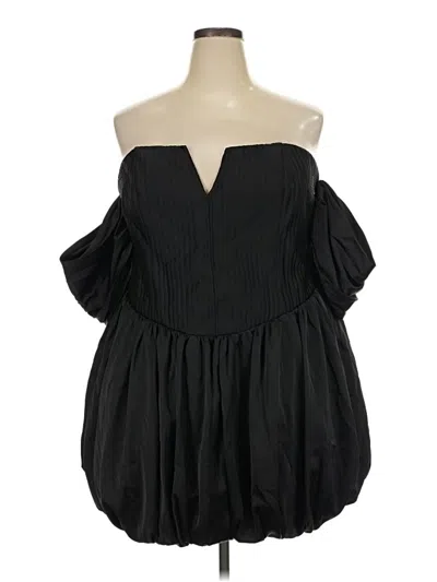 Pre-owned Prettylittlething Cocktail Dress In Black