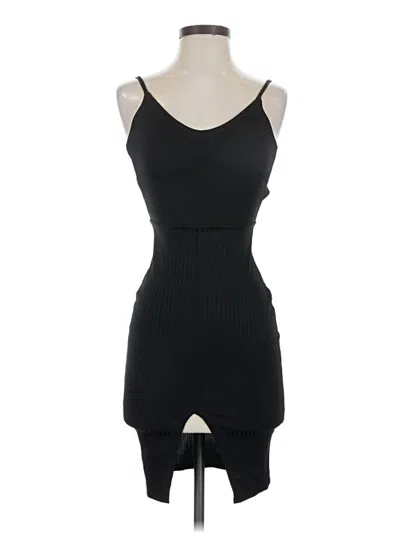 Pre-owned Prettylittlething Cocktail Dress In Black