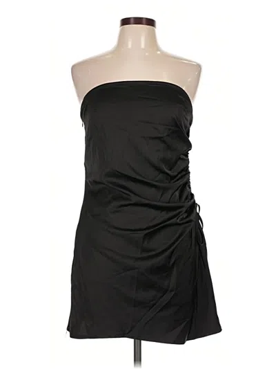 Pre-owned Prettylittlething Cocktail Dress In Black