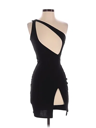 Pre-owned Prettylittlething Cocktail Dress In Black