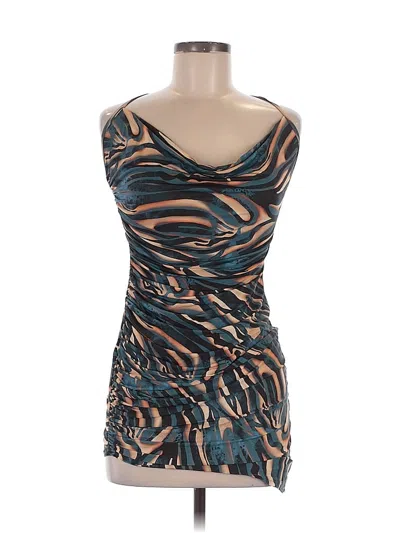 Pre-owned Prettylittlething Cocktail Dress In Blue