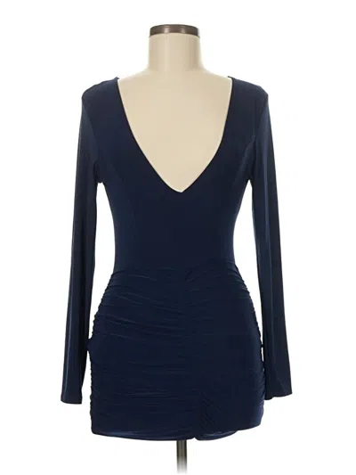 Pre-owned Prettylittlething Cocktail Dress In Blue