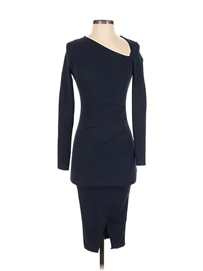 Pre-owned Prettylittlething Cocktail Dress In Blue