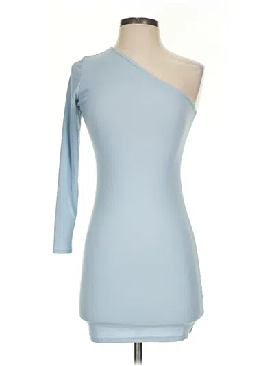 Pre-owned Prettylittlething Cocktail Dress In Blue