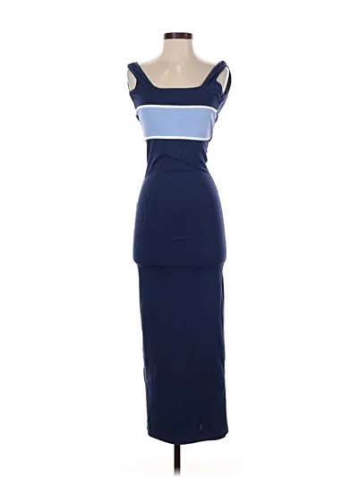 Pre-owned Prettylittlething Cocktail Dress In Blue