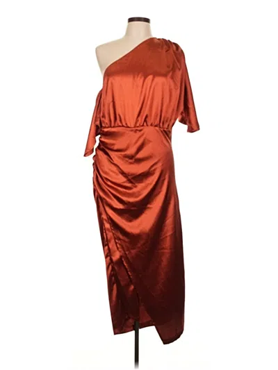 Prettylittlething Cocktail Dress In Burgundy