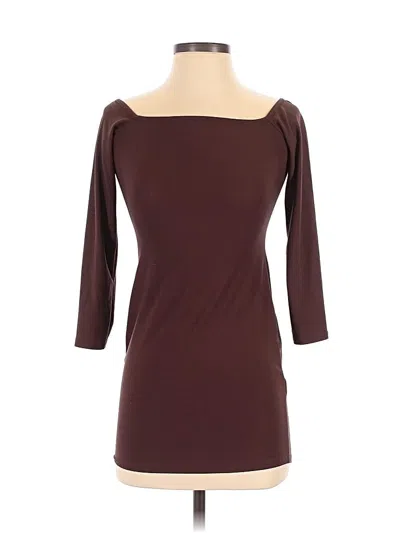 Pre-owned Prettylittlething Cocktail Dress In Burgundy