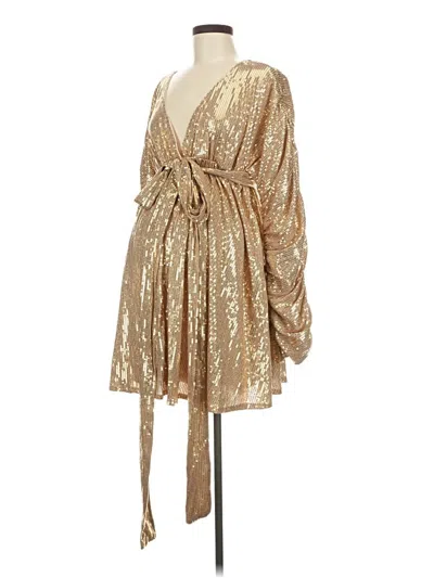 Prettylittlething Cocktail Dress In Gold