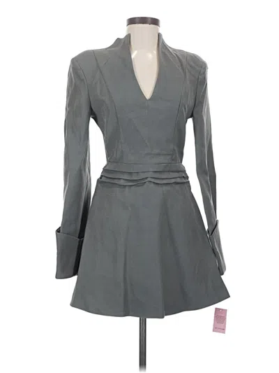 Pre-owned Prettylittlething Cocktail Dress In Gray
