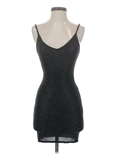 Pre-owned Prettylittlething Cocktail Dress In Gray