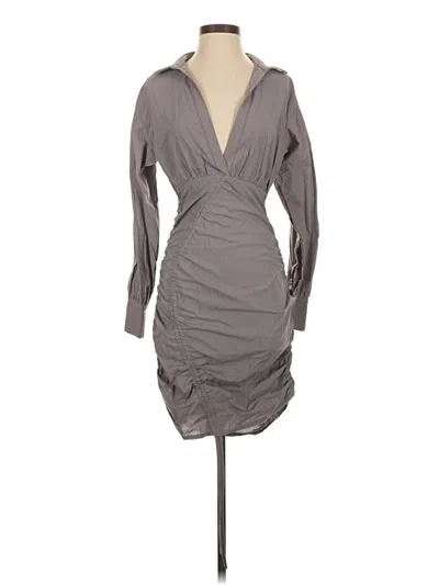Pre-owned Prettylittlething Cocktail Dress In Gray