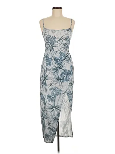 Pre-owned Prettylittlething Cocktail Dress In Gray