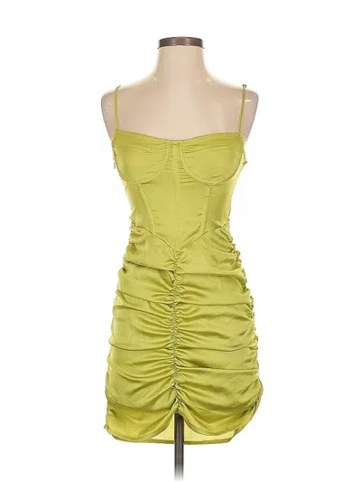 Pre-owned Prettylittlething Cocktail Dress In Green
