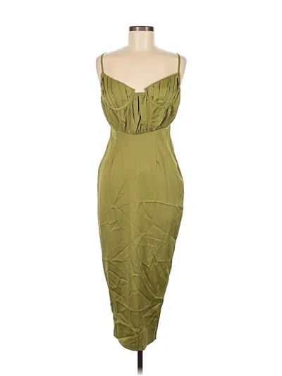 Pre-owned Prettylittlething Cocktail Dress In Green