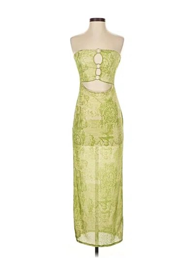 Pre-owned Prettylittlething Cocktail Dress In Green